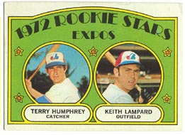 1972 Topps Baseball Cards      489     Terry Humphrey RC/Keith Lampard